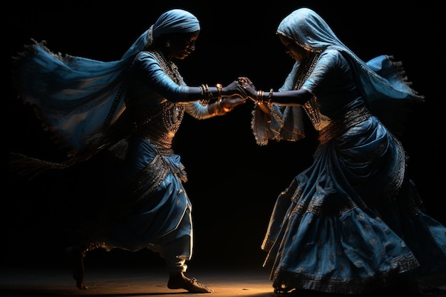 Photo hindu culture is shown in traditional dances