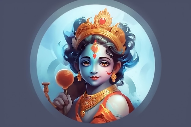 Photo hindu god krishna janmashtami wallpaper