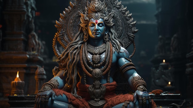 hindu god shiva statue