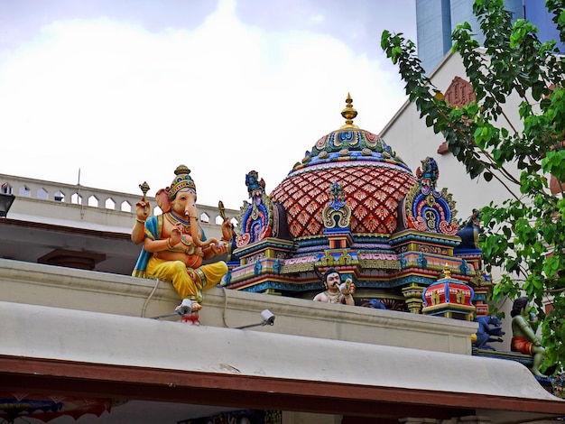 The Hindu temple in Little India Singapore
