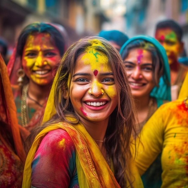 미소 행복 힌두교 여자