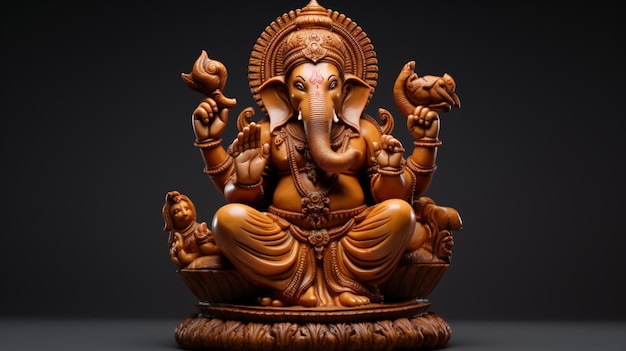 Photo hinduistic sculpture ganesha god