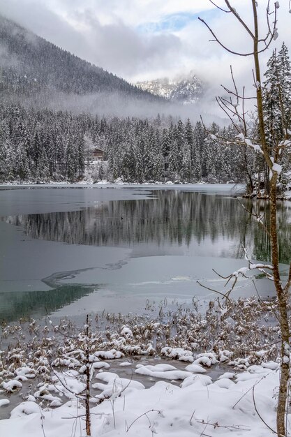 Hintersee in de winter