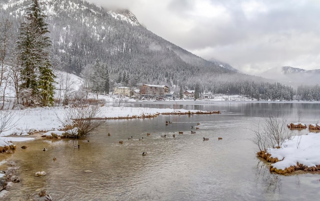 Hintersee at winter time