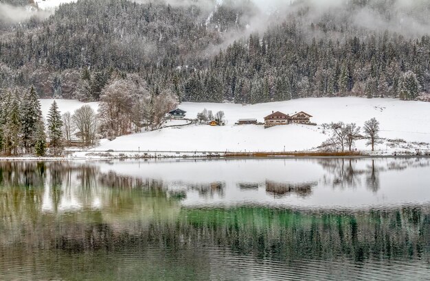 Hintersee at winter time