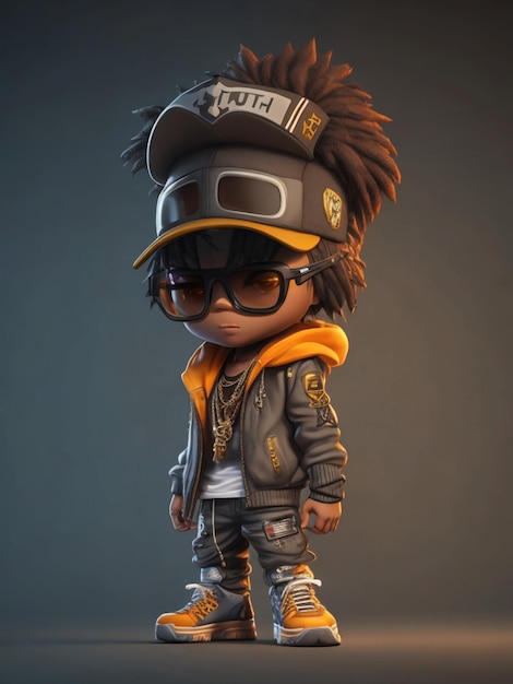 Premium AI Image  Hip Hop character