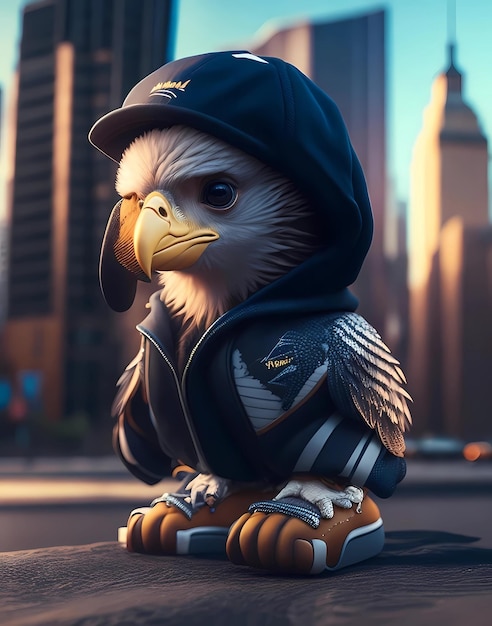 Photo hip hop style eagle