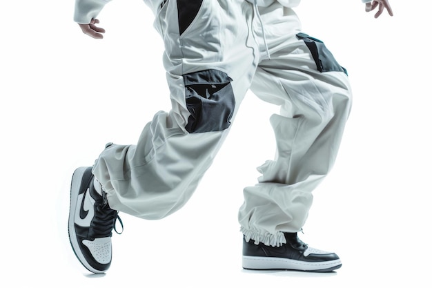 Hiphop Dance Pants On White Background