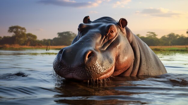 Hippopotamus high quality background