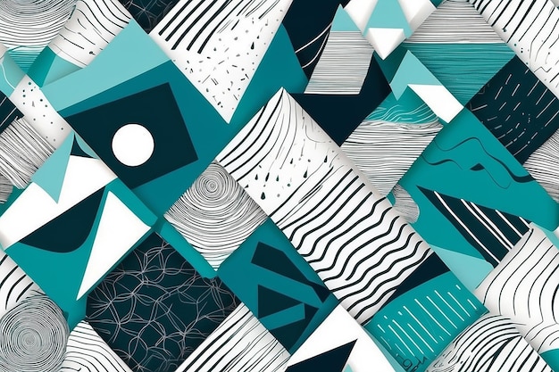 Hipster Abstract Geometry Seamless FashionStyle Pattern
