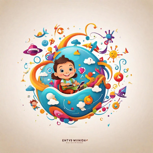 hires poster for digital natives playful and visually stunning design of kids babies