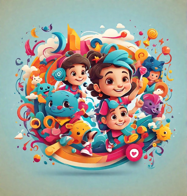 hires poster for digital natives playful and visually stunning design that combines the themes of ki