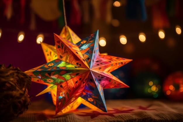 Photo hispanic decoration star generate ai