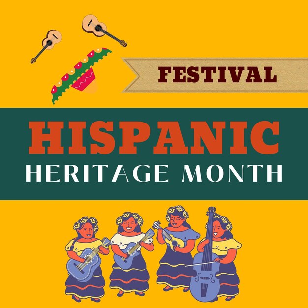 Hispanic heritage month background