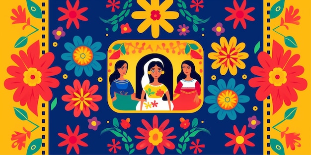 Hispanic Heritage Month celebration background