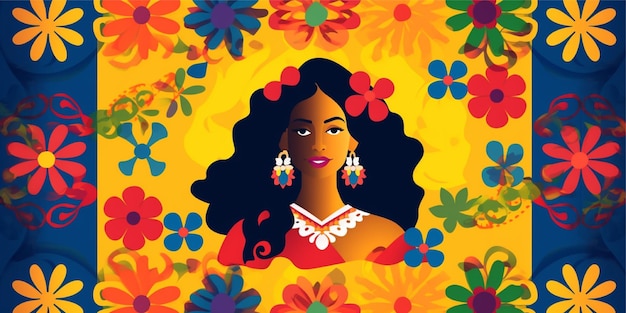 Hispanic Heritage Month celebration background