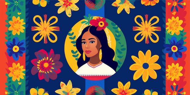 Hispanic Heritage Month celebration background