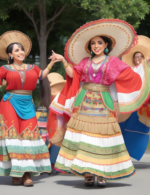 Hispanic Heritage Month viering portretafbeelding voor cultureel behang