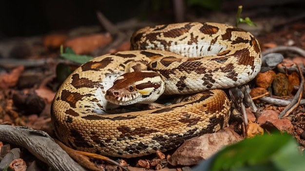 Photo hispaniolan boa chilabothrus or epicrates striatus