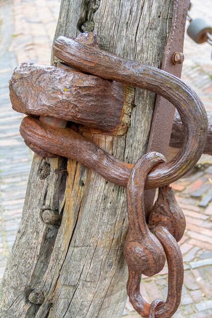 historic anchor closeup