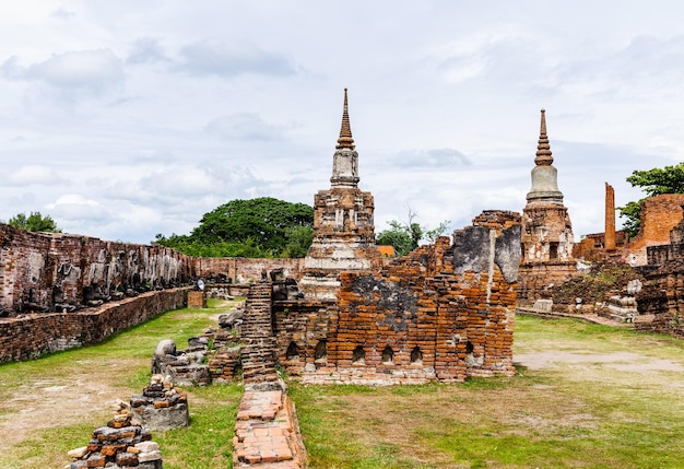 Historic architecture in Ayutthaya, Thailand