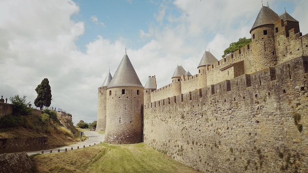historic building against sky carcassonne