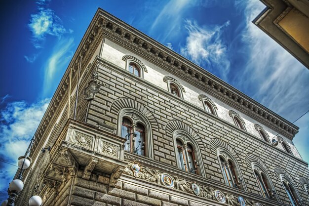 Historic building in Pistoia in hdr