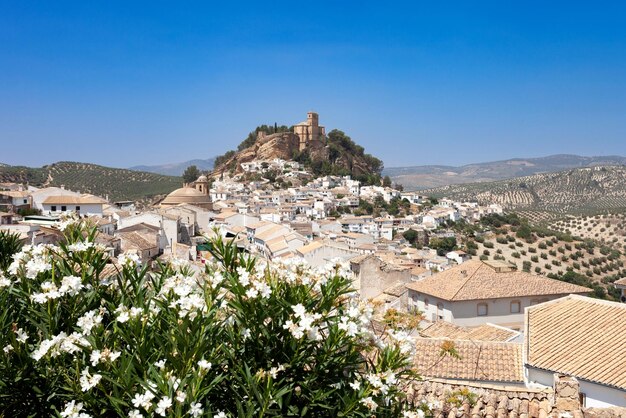 Historic building of the posito in the town montefrio, granada