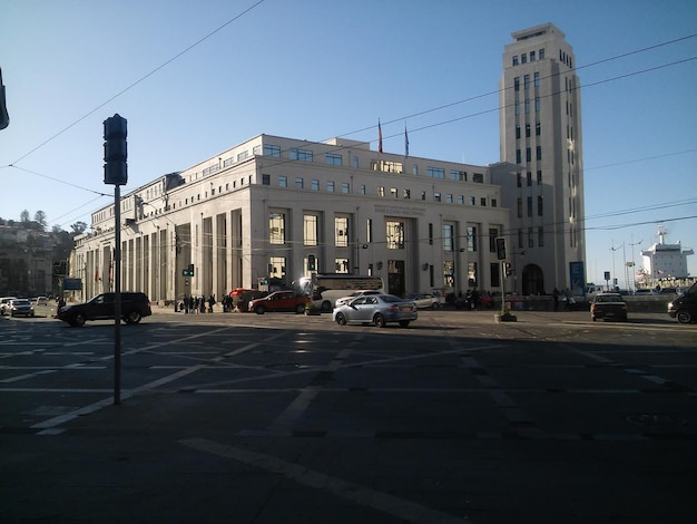 Historic building in valparaiso chile cityscape high quality photo