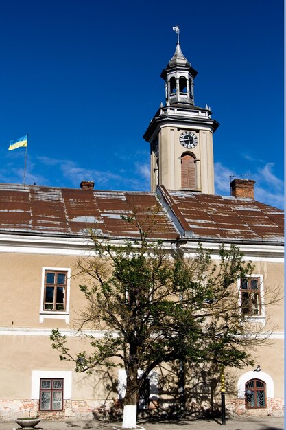 Historic building with tower and clock