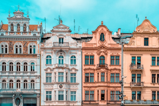 Historic buildings in Pilsen, Czech Republic