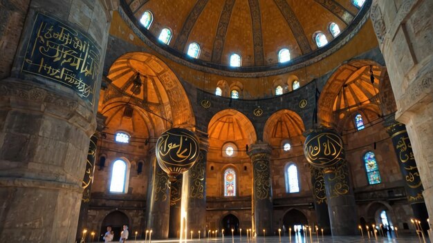 Historic Hagia Sophia under a clear sky