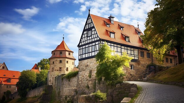 Historic Heights Castle Hill in Quedlinburg Germany