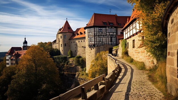 Historic Heights Castle Hill in Quedlinburg Germany