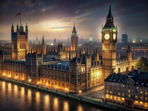 Historic Londres at night