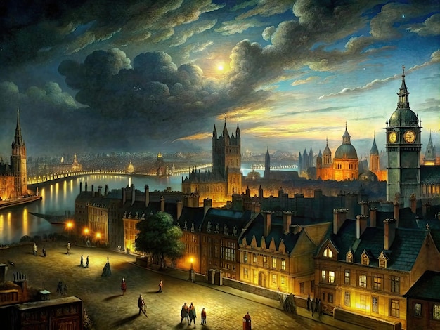 Historic Londres at night