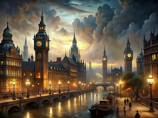 Historic Londres at night