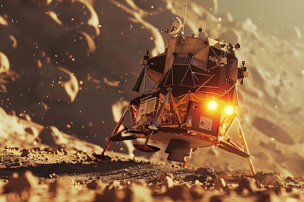 Historic Moon Landings octane render k UHD ar