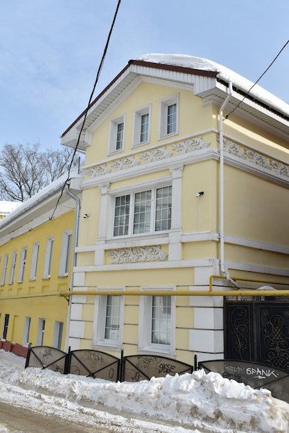 Vecchia casa storica. nizhny novgorod