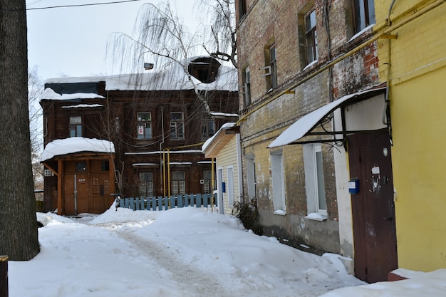 Исторический старый дом. Нижний Новгород