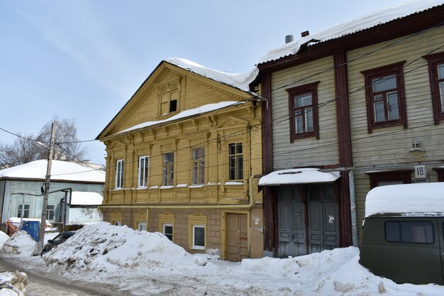 Vecchia casa storica. nizhny novgorod