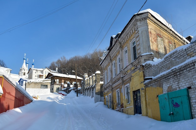 Исторический старый дом. Нижний Новгород