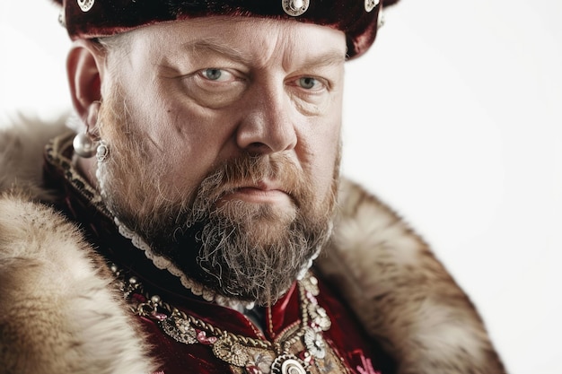 Photo a historic portrait of king henry viii tudor king of england during the th century