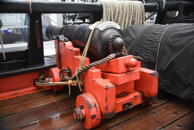 Foto replica storica di un cannone