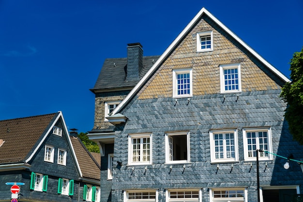 Historic slate houses in SolingenGrafrath Germany