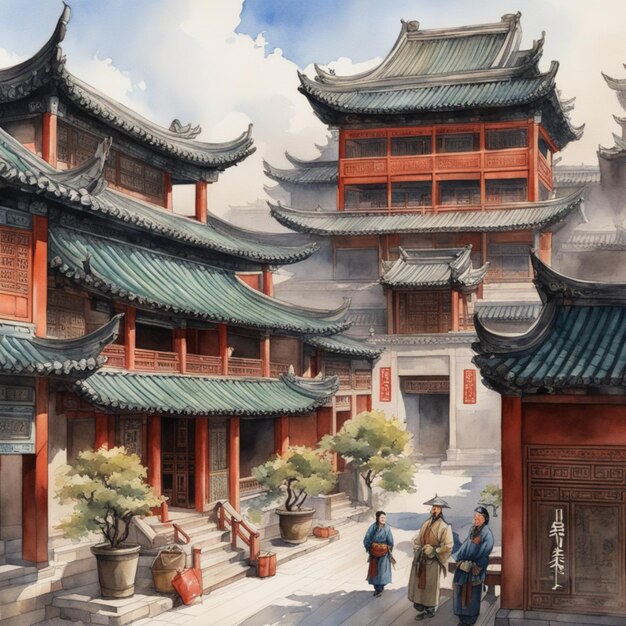 Historic traditional chinese houses