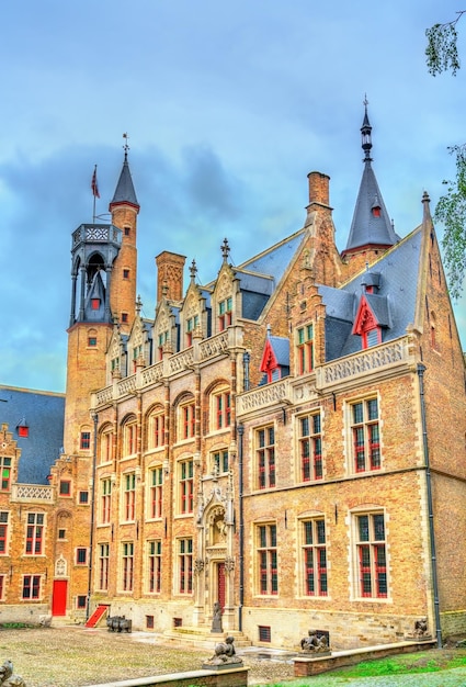 Historical buildings in Bruges, Belgium