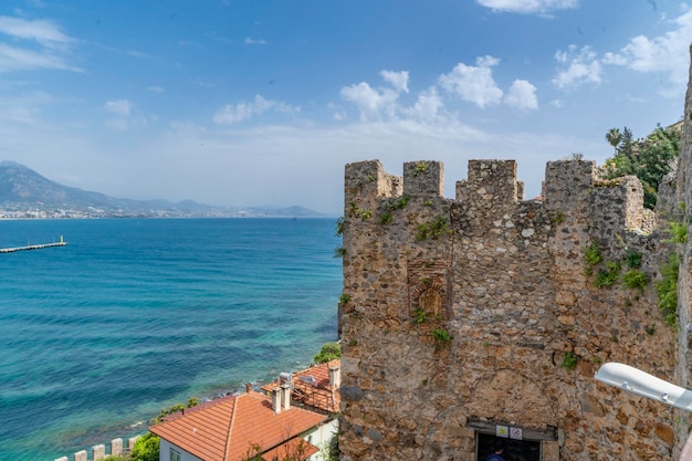 historical castle and indispensable for summer vacation Alanya