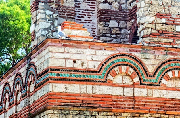 Photo historical church in town nessebar bulgaria