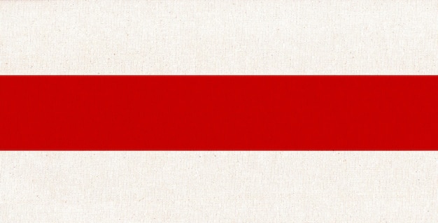 historical flag of Belarus Flag of Belarus Belorussian flag on fabric surface Fabric texture National symbol of Belarus on patterned background the state flag of independent Belarus